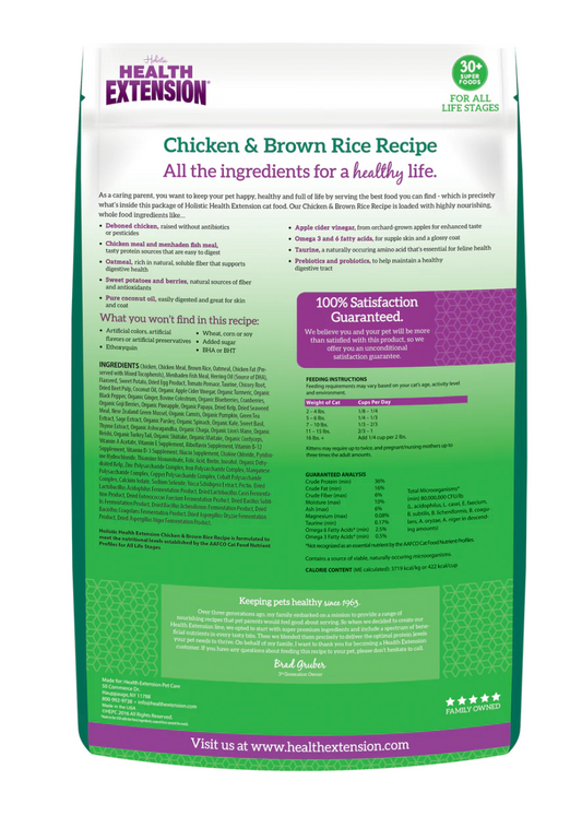 Health Extension All Life Stages Grain Free Chicken and Original Brown Rice Cat Food - Majestic Pet Kingdom