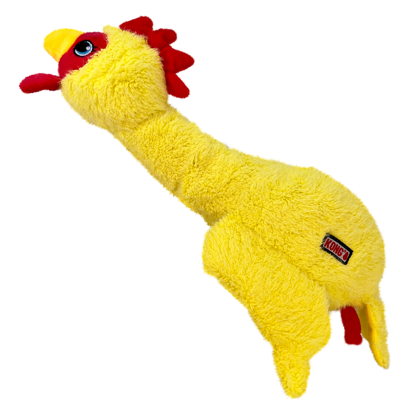 Dog Plush Toy KONG Scruffs Chicken Squeaky Animal Play Med