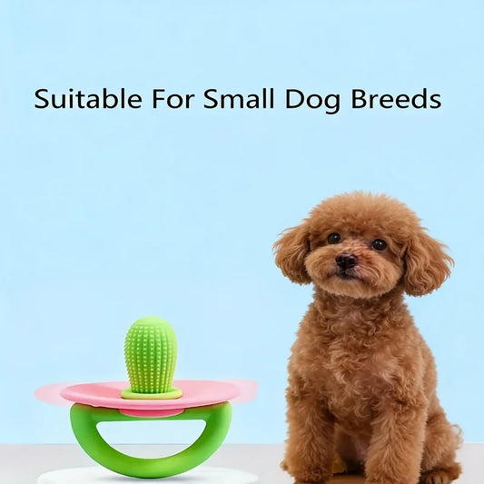 Dog Chew Toy Teething Stick Pacifier Shape Durable Rubber Toy