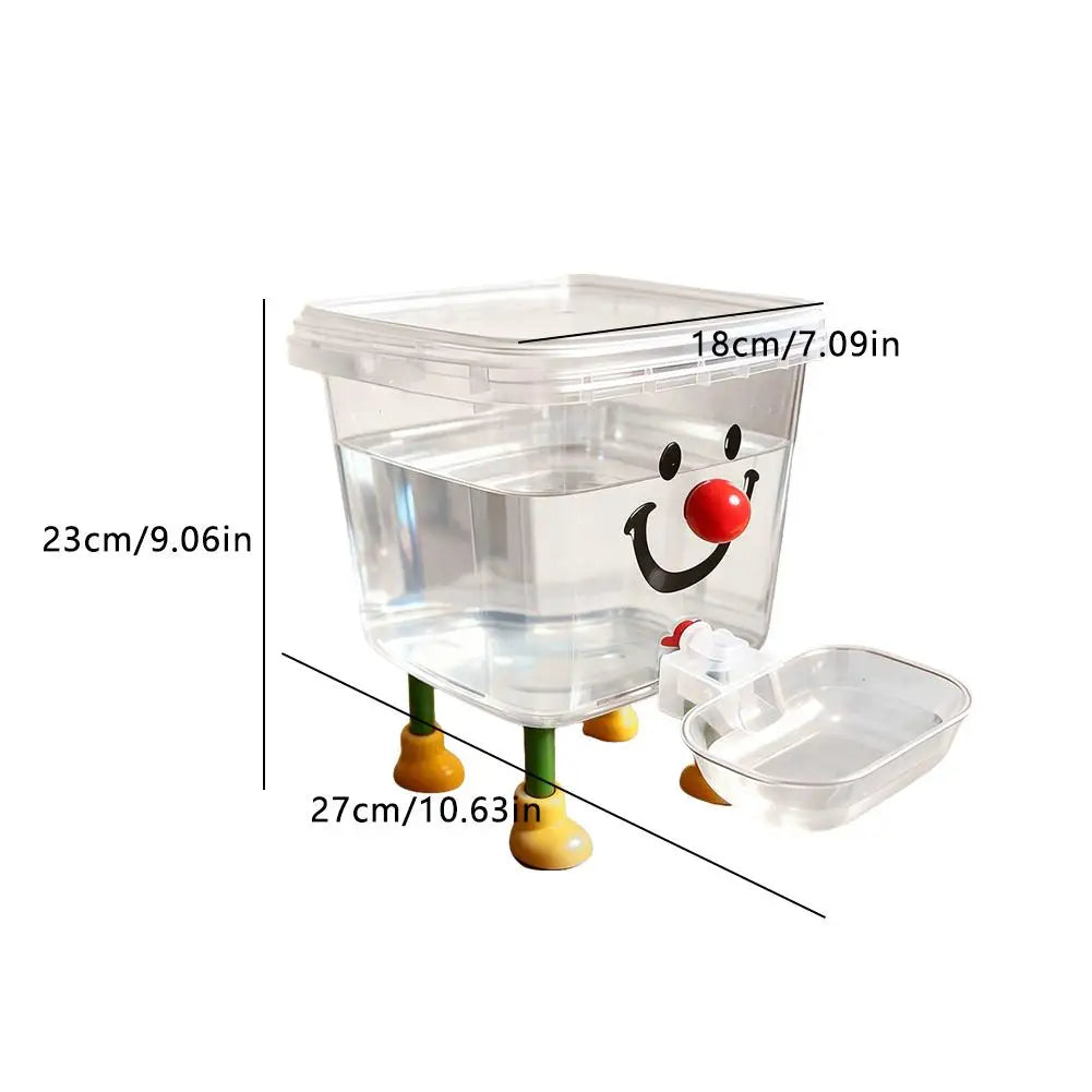Majestic Pet Kingdom - 3L Cute Clown Gravity Automatic Pet Water Dispenser, Thickened Dog Cat Auto Water Feeder with Detachable Clear Drinking Bowl View 6