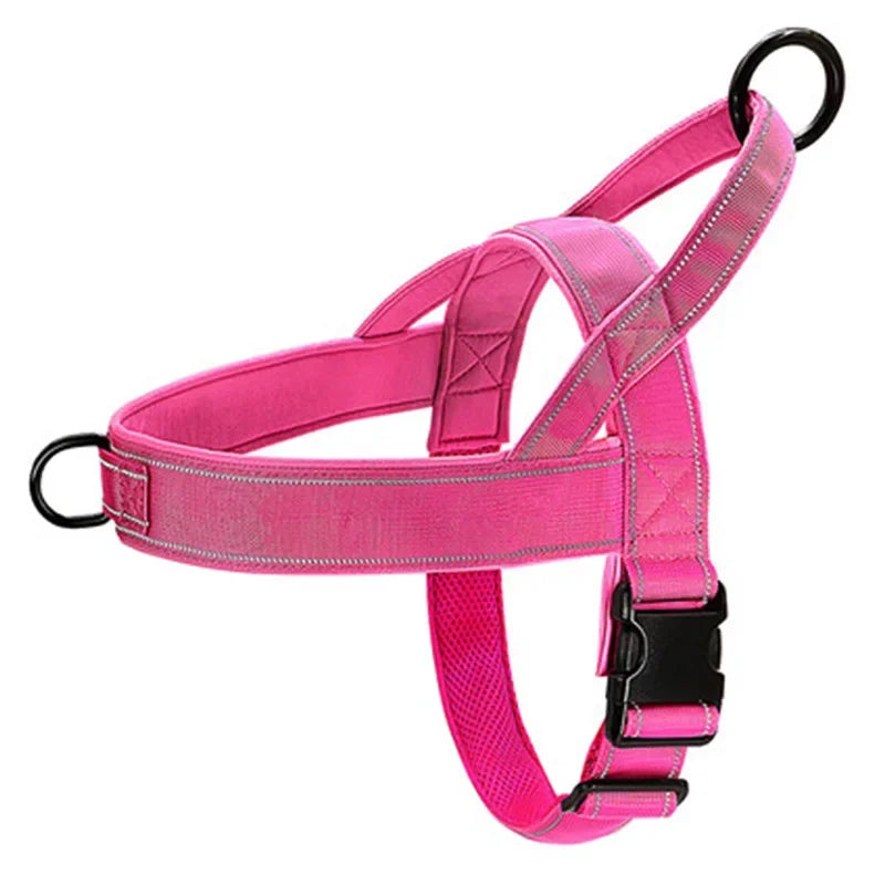 Tactical Anti-Pull Dog Harness - 1000D Nylon Adjustable for Large Dogs, Outdoor Training Vest with Handle & Reflective | Purrfect Pet Kingdom