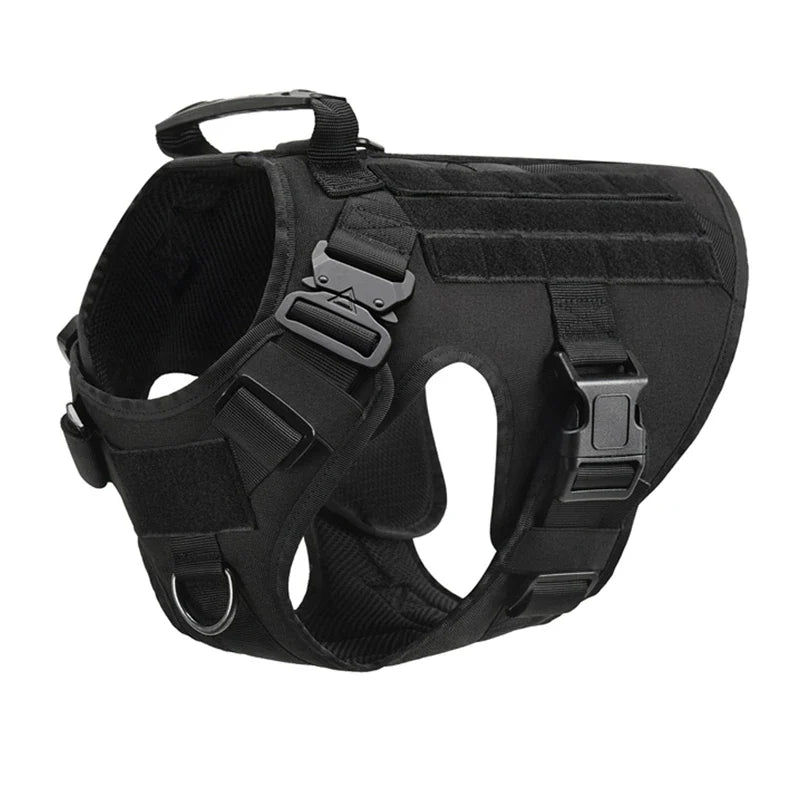 Tactical Military Vest Pet German Shepherd Golden Retriever Tactical Training Dog Harness and Leash Set For All Breeds Dogs - CP 4 piece set | Purrfect Pet Kingdom