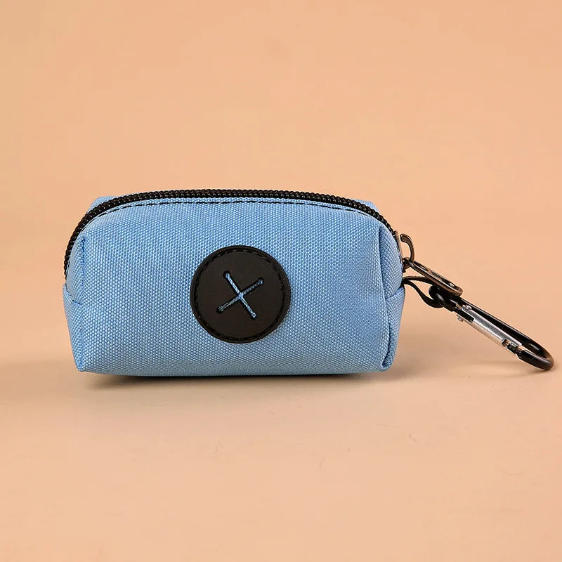 Canvas Dog Poop Bag Holder | Outdoor Pet Waste Bag Dispenser with Carabiner Clip