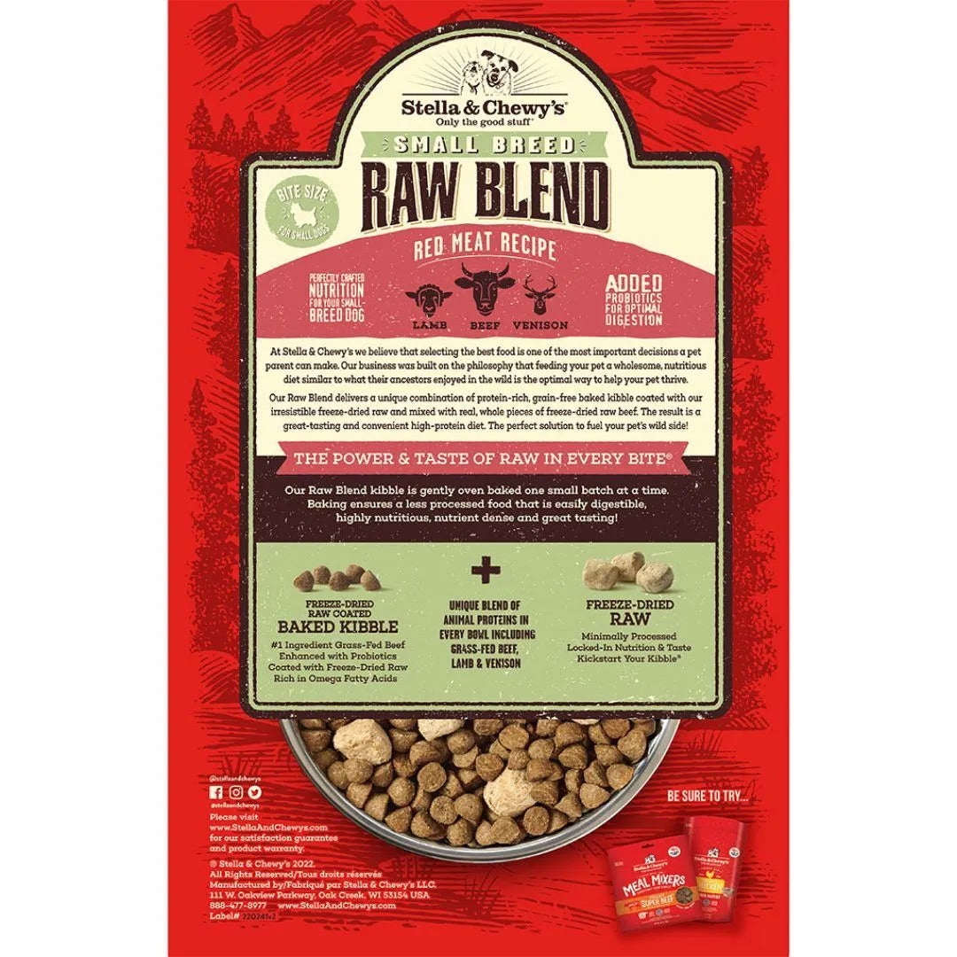 Dog Food Stella & Chewys Raw Blend Small Breed Red Meat Bag