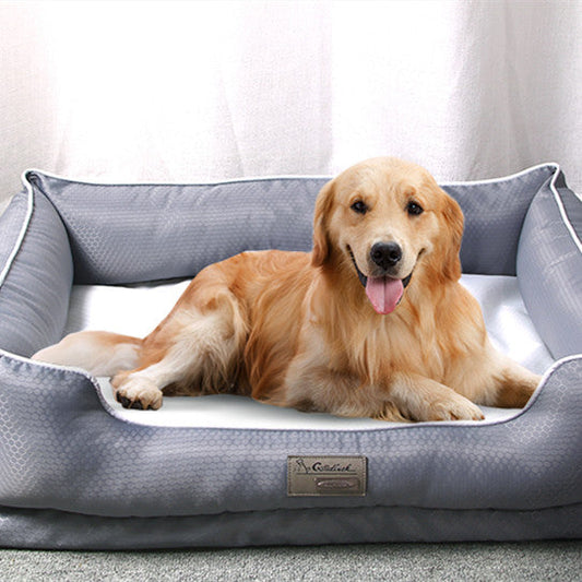 Dog Bed Removable Washable Cover Orthopedic Sleeping Mattress - Main Feature View | Majestic Pet Kingdom