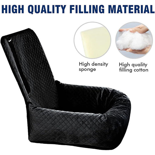 Dog Car Seat Hanging Booster Basket Waterproof Cushion Bed - Main Feature View | Majestic Pet Kingdom