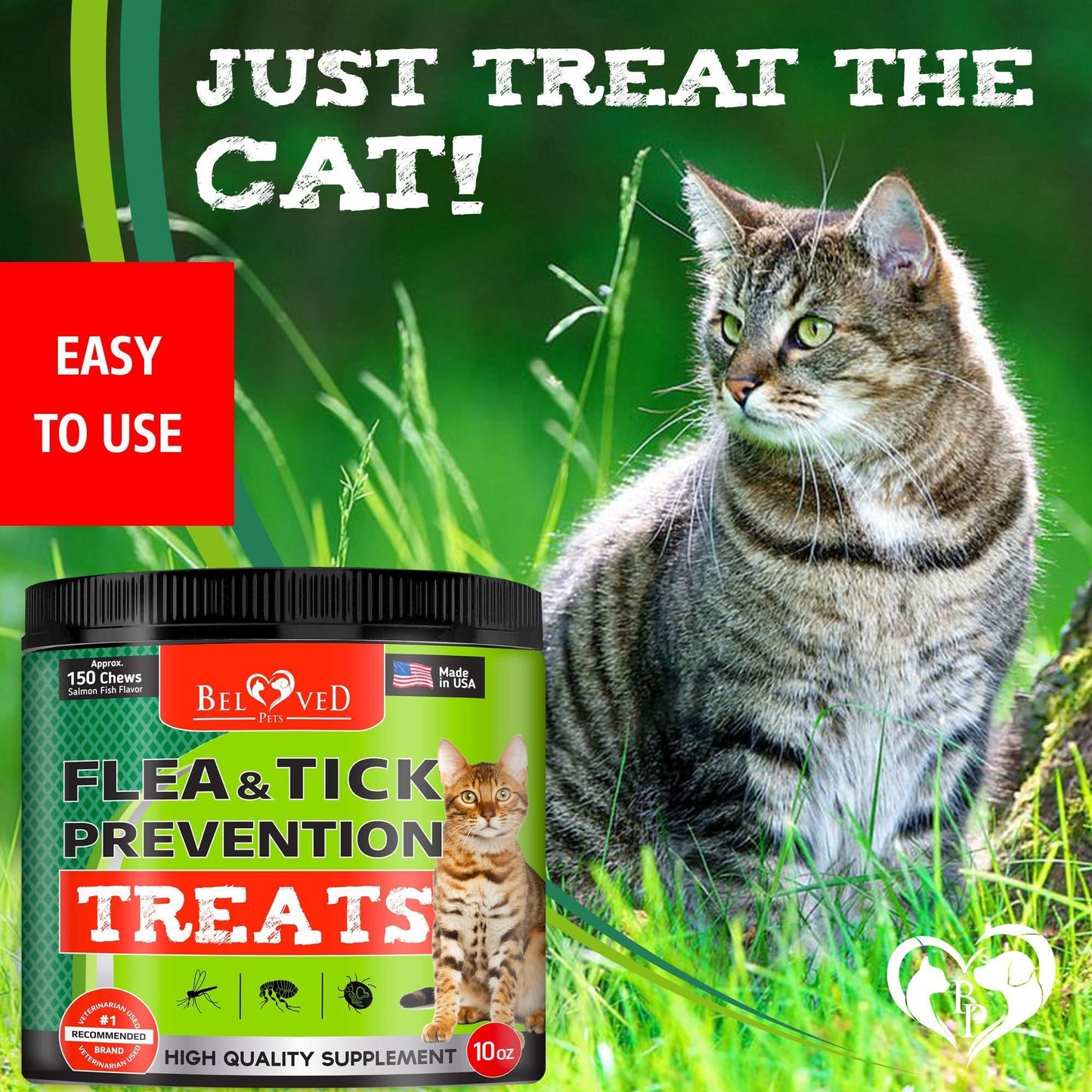 Flea & Tick Chews for Cats - Oral Prevention Treatment