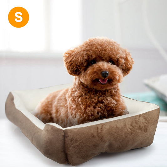 Pet Dog Bed Soft Warm Fleece Puppy Cat Bed Dog Cozy Nest Sofa Bed Cushion Mat For S/M Dog | Purrfect Pet Kingdom