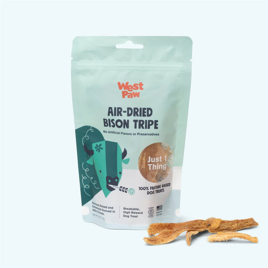 Dog Treats Bison Tripe Dehydrated Nutrient Rich Chews 4oz