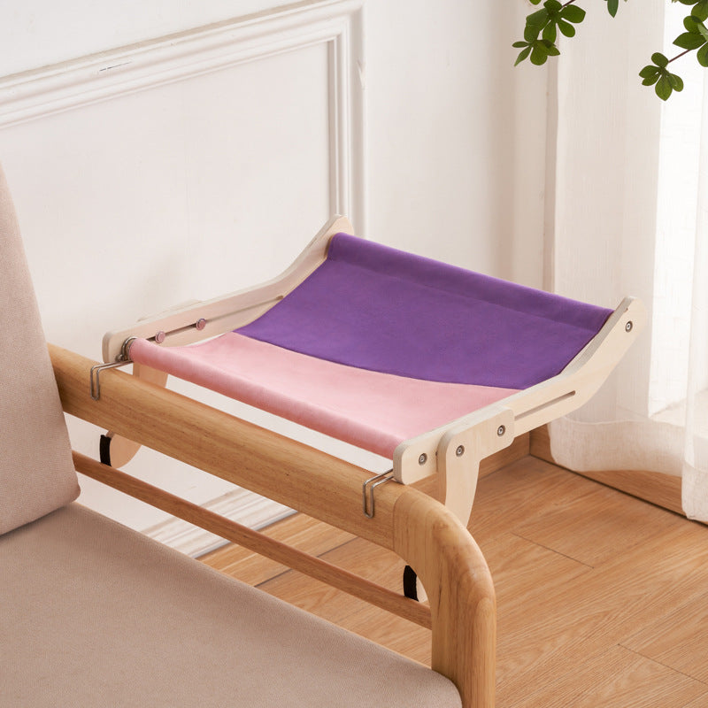 Cat Window Perch Solid Wood Suction Glass Hanging Hammock Bed - Detail Angle 7 | Majestic Pet Kingdom