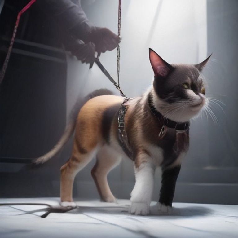 Cat Harness and Leash Set Come With Me Kitty Bungee Black Sm