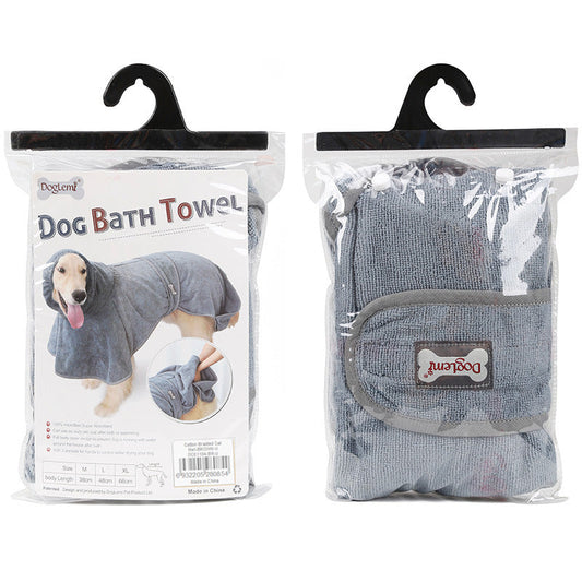 Pet Bathrobe Cotton Dog Towel Is Highly Absorbent - Majestic Pet Kingdom