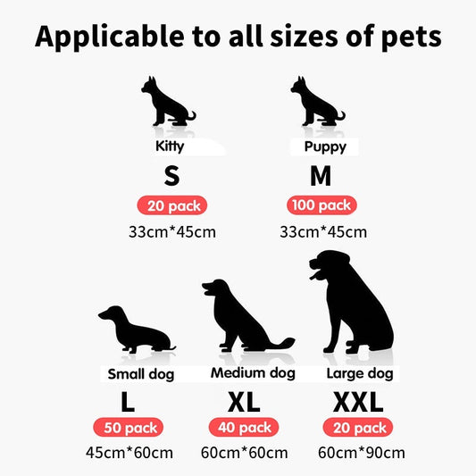 Dog Pee Pads Super Absorbent Leak-Proof Hygiene Training Mats