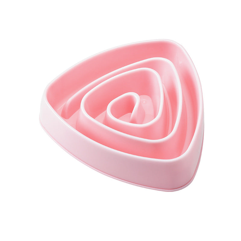 Dog Bowl Corner Triangle Large Plastic Non-Slip Food Basin Tray - Detail Angle 7 | Majestic Pet Kingdom