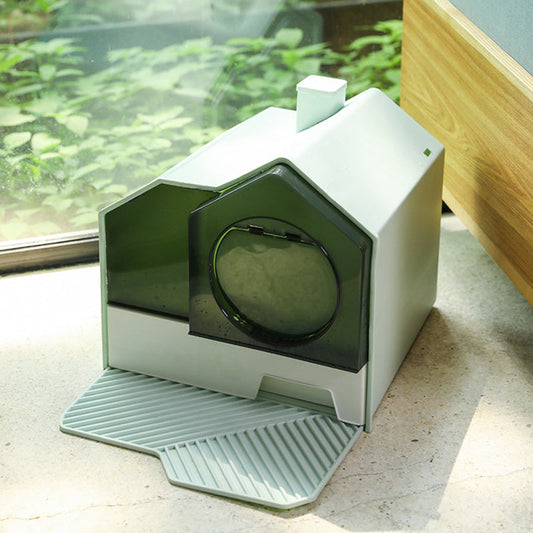 Cat Litter Box Odor-Proof Fully Enclosed Drawer Basin