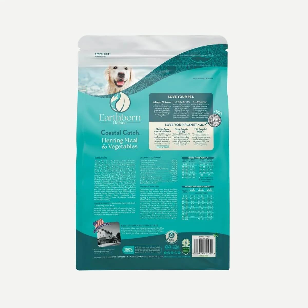 Dog Food Earthborn Grain Free Coastal Catch Fish Dry Kibble