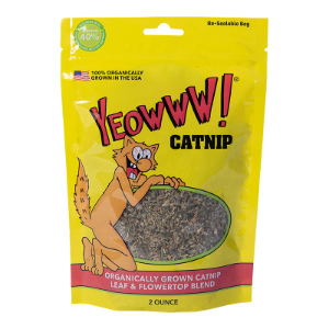 Catnip Yeowww 100% Organic Naturally Grown Herb 2oz Tub Can