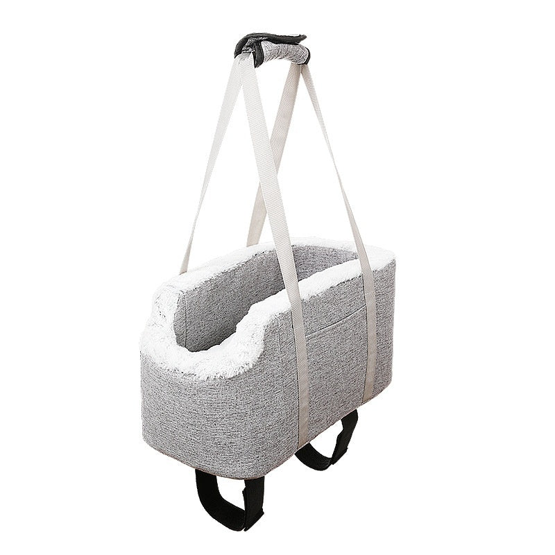 Dog Car Seat Four Seasons Universal Booster Kennel Travel Bed - Detail Angle 5 | Majestic Pet Kingdom