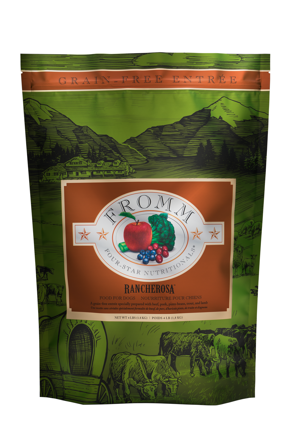 Dog Food Fromm 4-Star Rancherosa Grain Free Adult Dry Kibble
