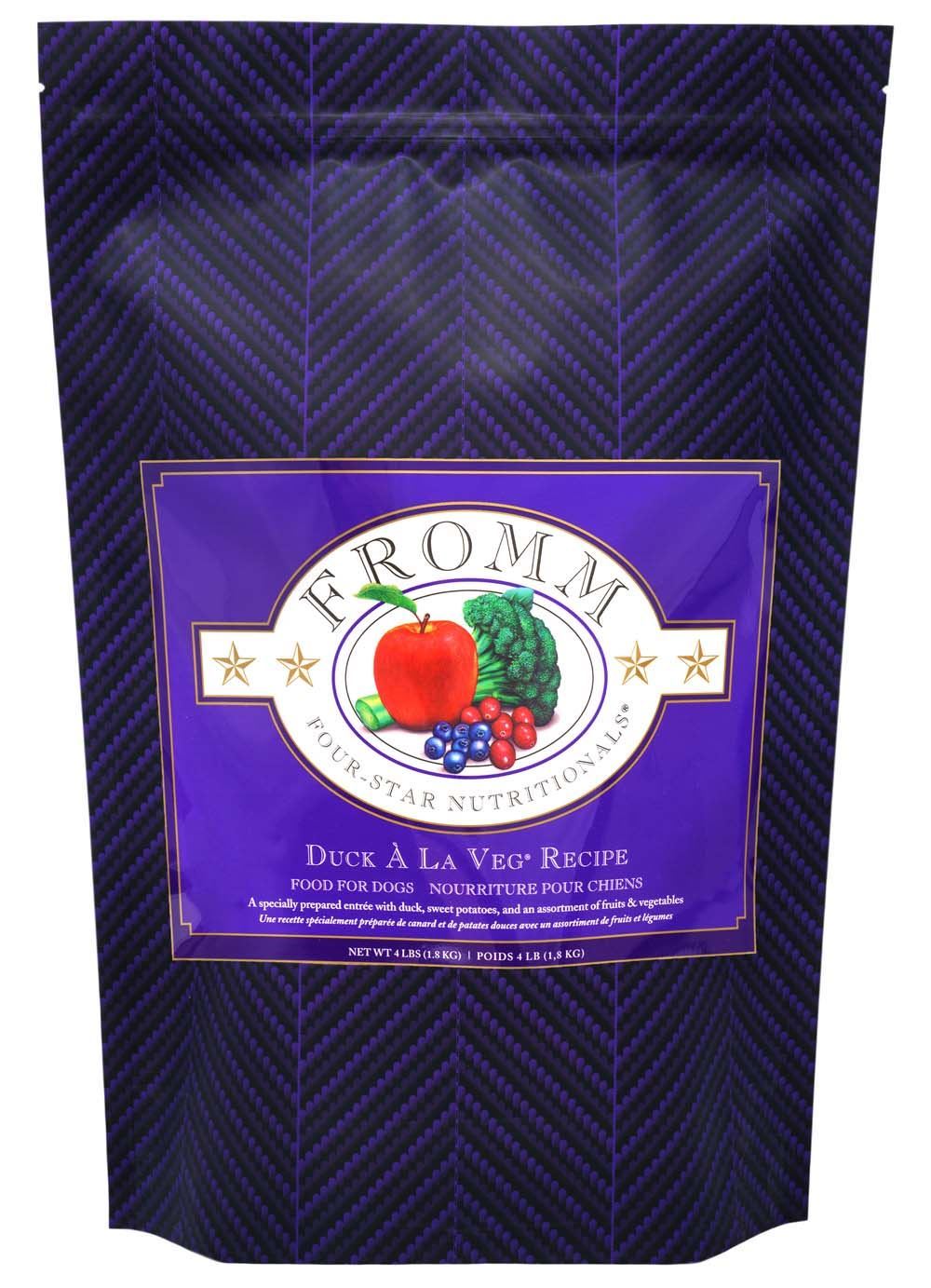 Dog Food Fromm 4-Star Duck A La Veg Recipe Adult Dry Kibble