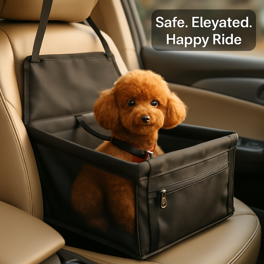 Dog Booster Car Seat for Small to Medium Pets — Safe Travel | Purrfect Pet Kingdom