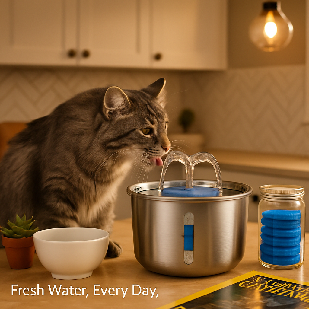 4-Pack Filter Set for Pet Water Fountain