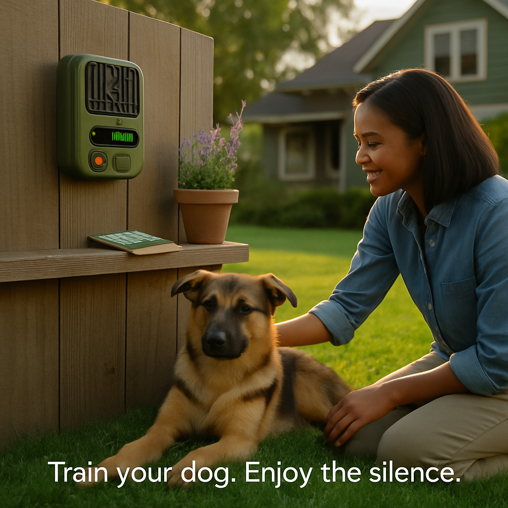Ultrasonic Anti-Barking Device for Pets - Rechargeable