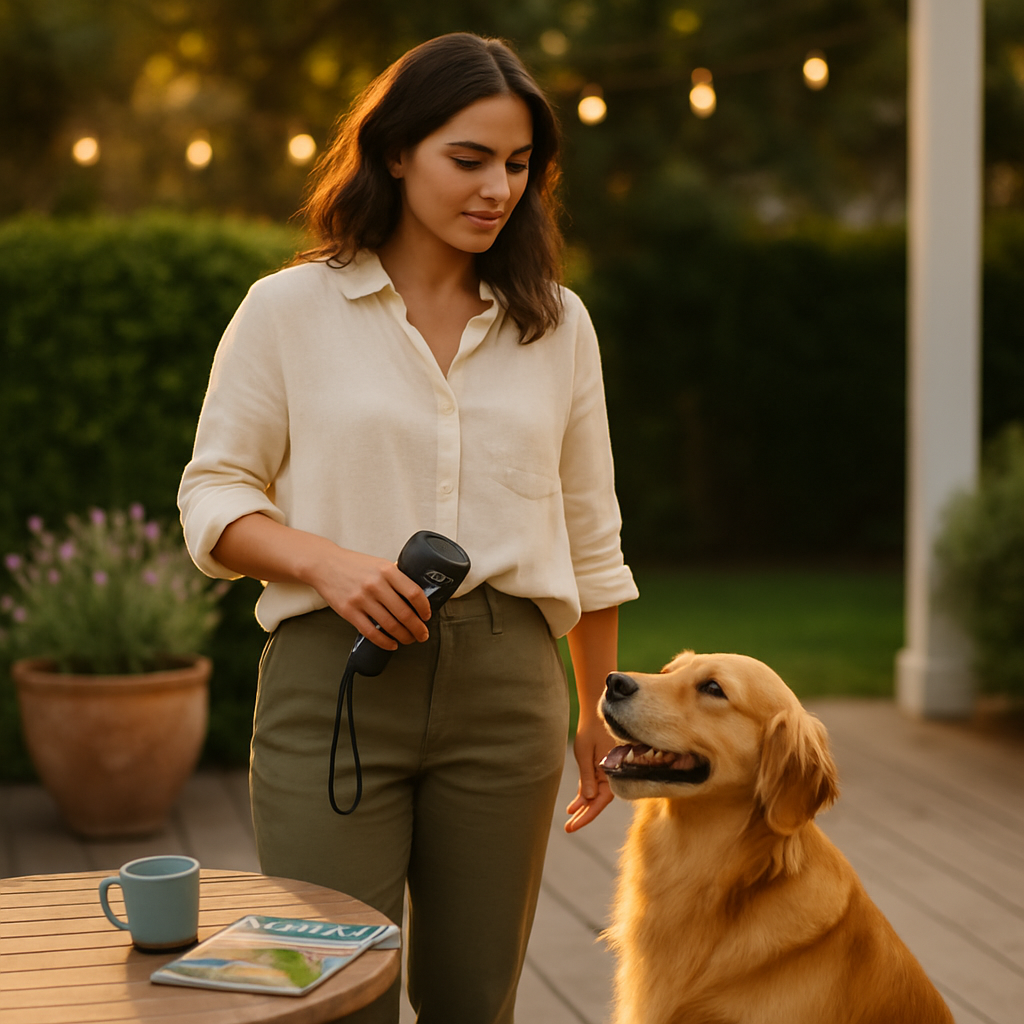 Ultrasonic Bark Deterrent for Dogs with LED Light - Majestic Pet Kingdom
