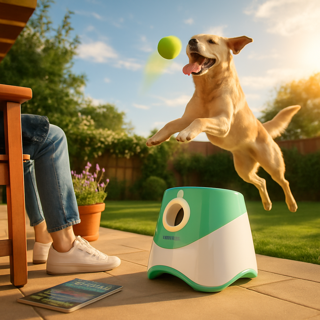 Automatic Dog Ball Launcher with 6 Balls