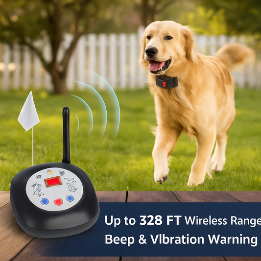 Wireless Dog GPS Fence Boundary System Waterproof Receiver - Detail Angle 2 | Majestic Pet Kingdom