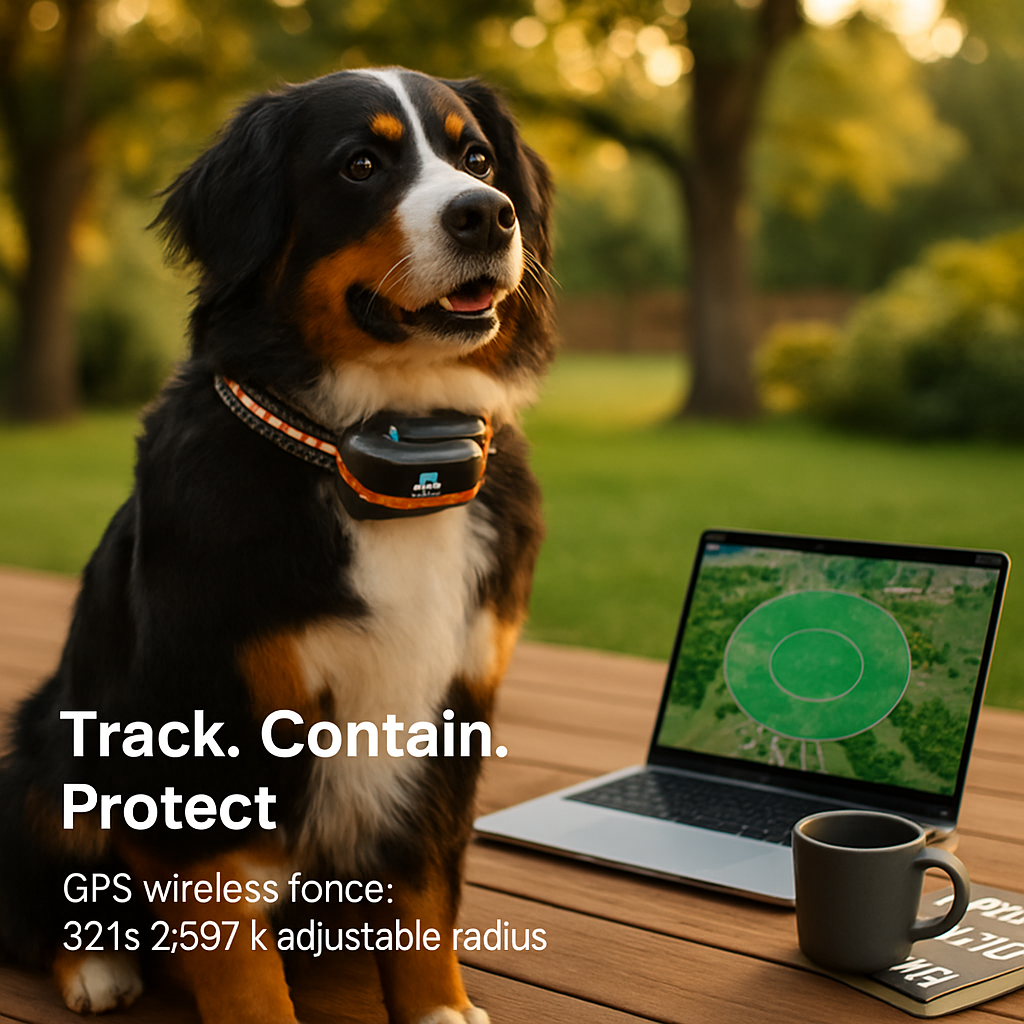 Dog GPS Fence Tracker Wireless Boundary Collar