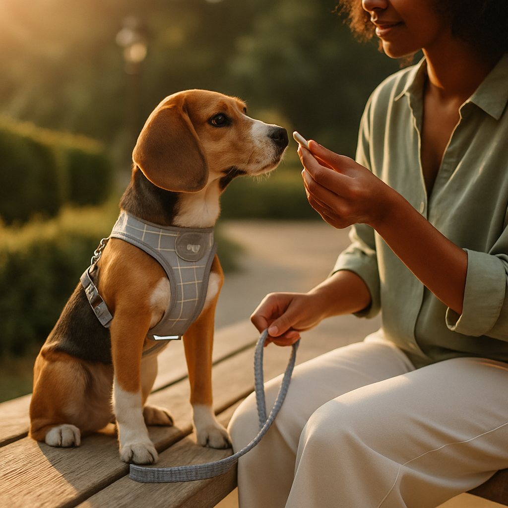 Pet Mesh Harness and Leash Set with Reflective Chest Strap