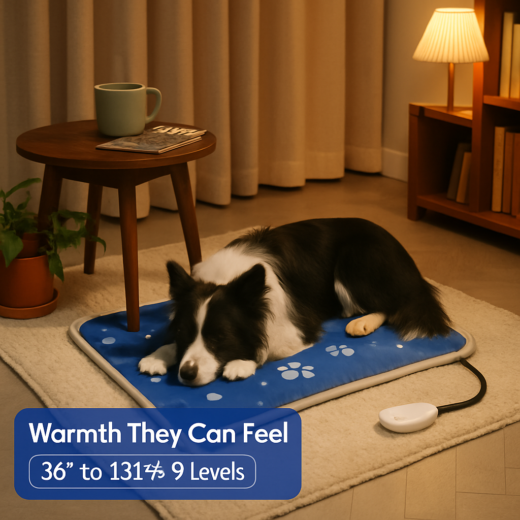 Pet Heating Pad for Dogs and Cats - Chew-Resist