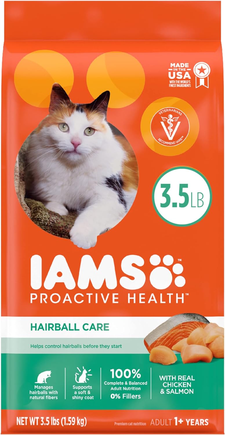 Cat Food Iams Proactive Health Hairball Care Chicken 3.5lb