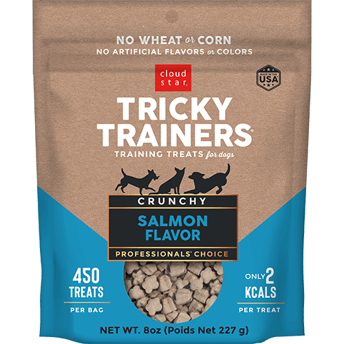 Dog Treats Tricky Trainers Crunchy Salmon Training Bites 8oz