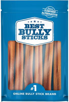 Dog Bully Sticks Best Bully Sticks 6-Inch Odor-Free Chews 6-Pack - Main Feature View | Majestic Pet Kingdom