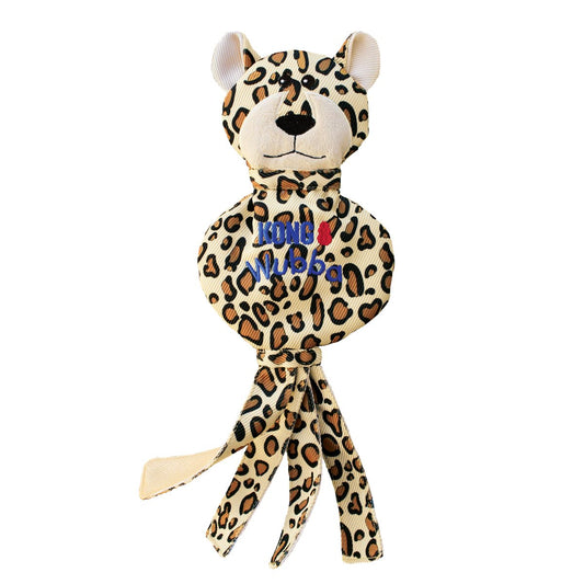 Dog Tug Toy KONG Wubba No Stuff Cheetah Plush Fetch Toy Large - Detail Angle 2 | Majestic Pet Kingdom