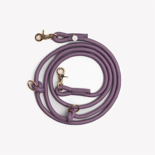 Dog Leash Hands-Free Lilac Braided Rope Running Waist Lead 6ft