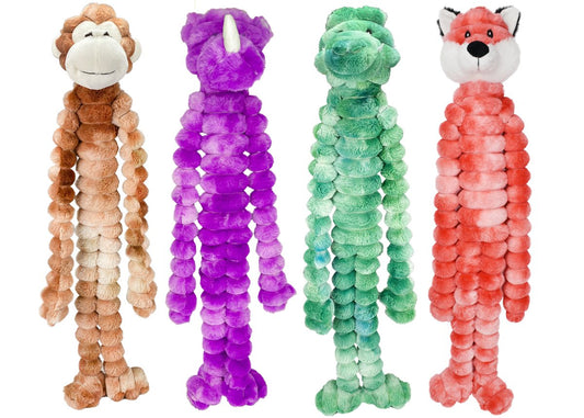 Dog Plush Toy Multipet Crimpy Cuddlerz Squeaky Animal 18-Inch - Detail Angle 2 | Majestic Pet Kingdom