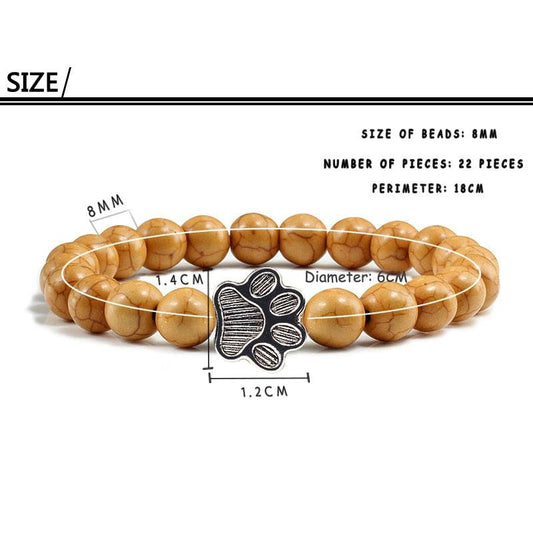 natural-matte-black-lava-volcanic-stone-paw-print-charm-bracelet-pet-memorial-cat-dog-lovers-jewelry-bracelets-women-men-stress-relief-yoga-bracelet-mood-bracelet-gifts-women-girls-luxury-view-2 | Majestic Pet Kingdom