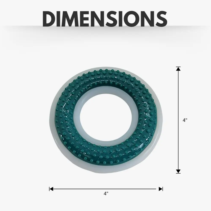 TPR & Nylon Dental Chew Ring Toy for Small & Medium Dogs
