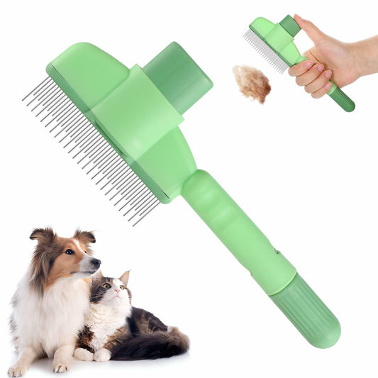 LIQWEI 2Pcs Flea Comb Cat Dog Hair Removal Brush Grooming Short Long Hair - Detail Angle 2 | Majestic Pet Kingdom