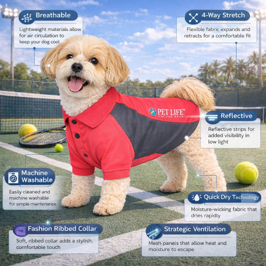 dog-polo-shirt-quick-drying-stretch-active-permance-top-luxury-view-2 | Majestic Pet Kingdom
