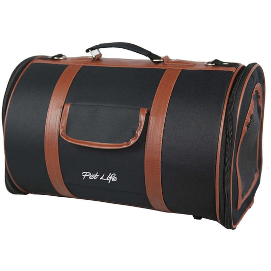 'Bark Avenue' Cylindrical Airline Approved Fashion Designer Posh Pet Dog Carrier