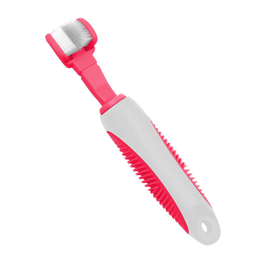 Dog Toothbrush Denta-Clean Dual-Sided Action Bristle Cleaner - Detail Angle 2 | Majestic Pet Kingdom