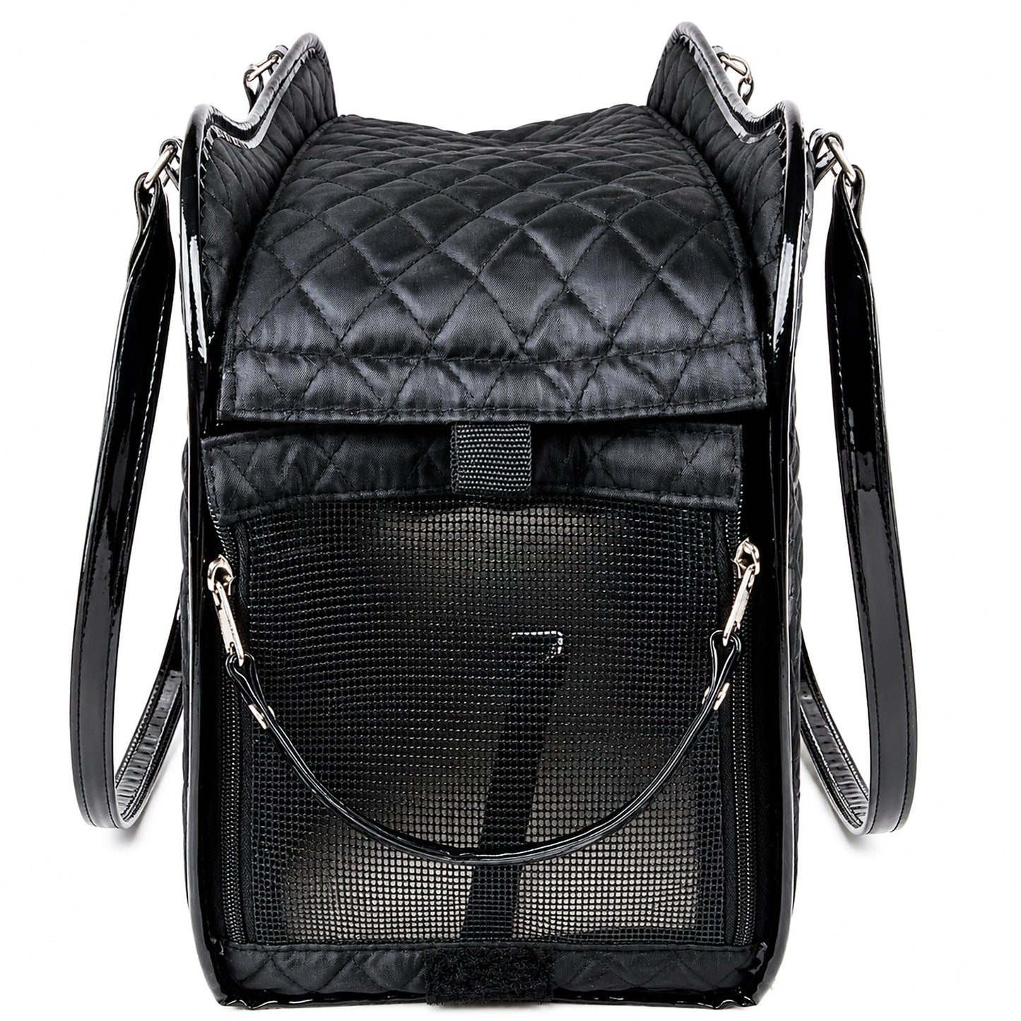 Dog Carrier Handbag Exquisite Airline Approved Designer Tote - Detail Angle 7 | Majestic Pet Kingdom