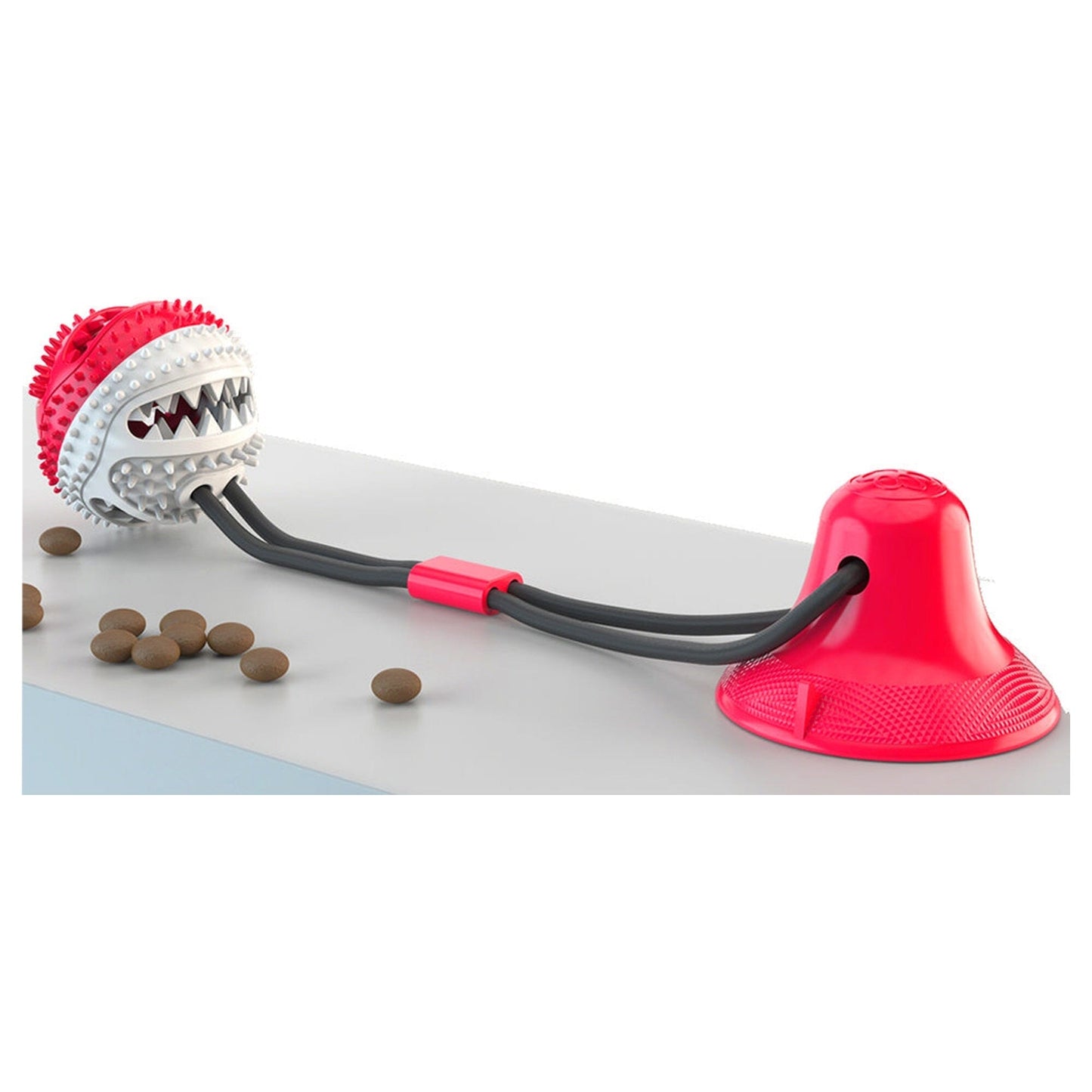 Pet Life ® 'Grip N' Play' Treat Dispensing Ball Shaped Suction Cup Dog Toy