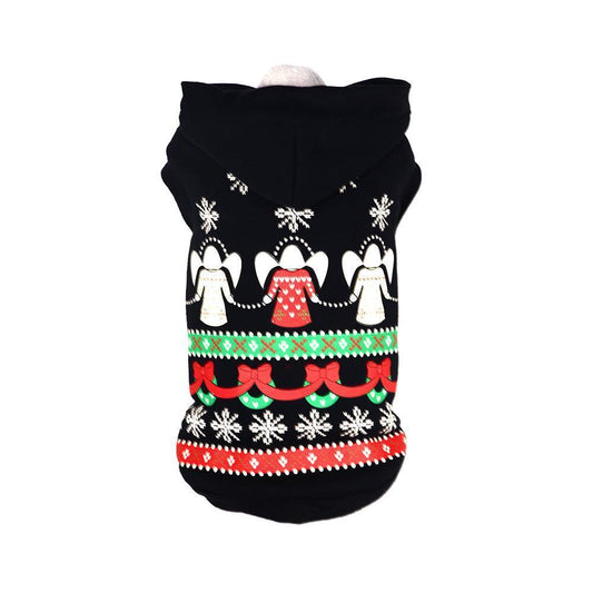 dog-holiday-sweater-led-light-up-patterned-hooded-costume-luxury-view-2 | Majestic Pet Kingdom
