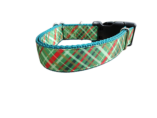Christmas Plaid Nylon Dog Collar | Purrfect Pet Kingdom