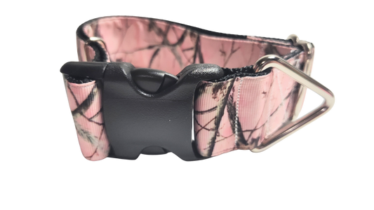 1.5" Wide Pink Camo Nylon Dog Collar | Purrfect Pet Kingdom